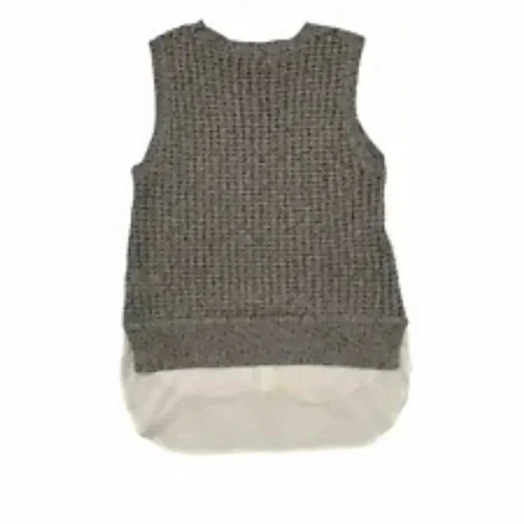 John + Jenn Layerd Knit Sweater Vest Womens Size Medium Black/grey Knit - Picture 2 of 10